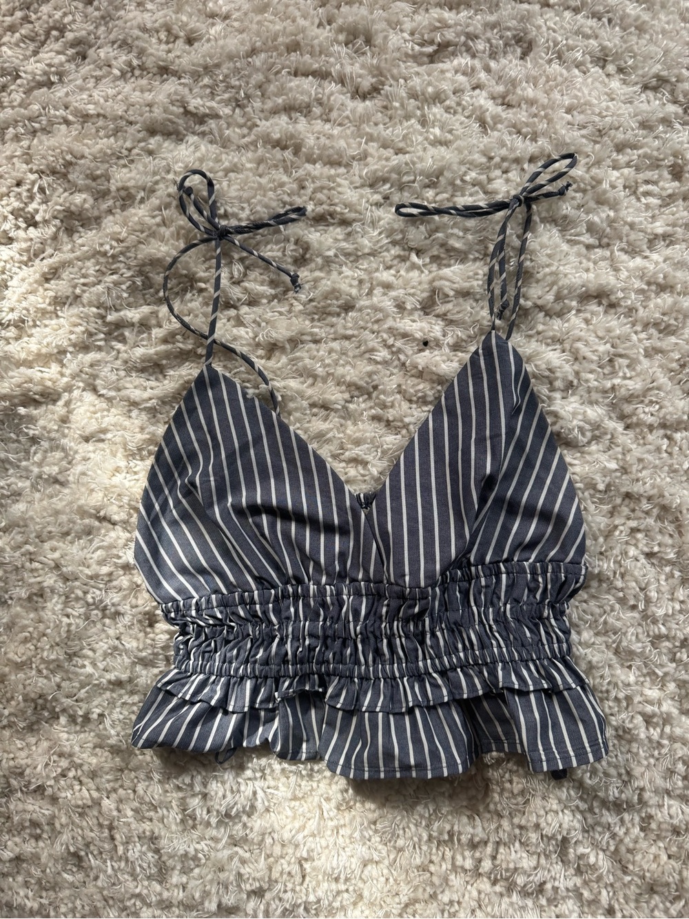 Striped Slightly Cropped Tank • S